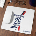 Tapis de souris Paris champion d'Europe 2026 2 étoiles extérieur