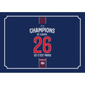 Plaque de rue Paris 2026 champions d'europe budapest