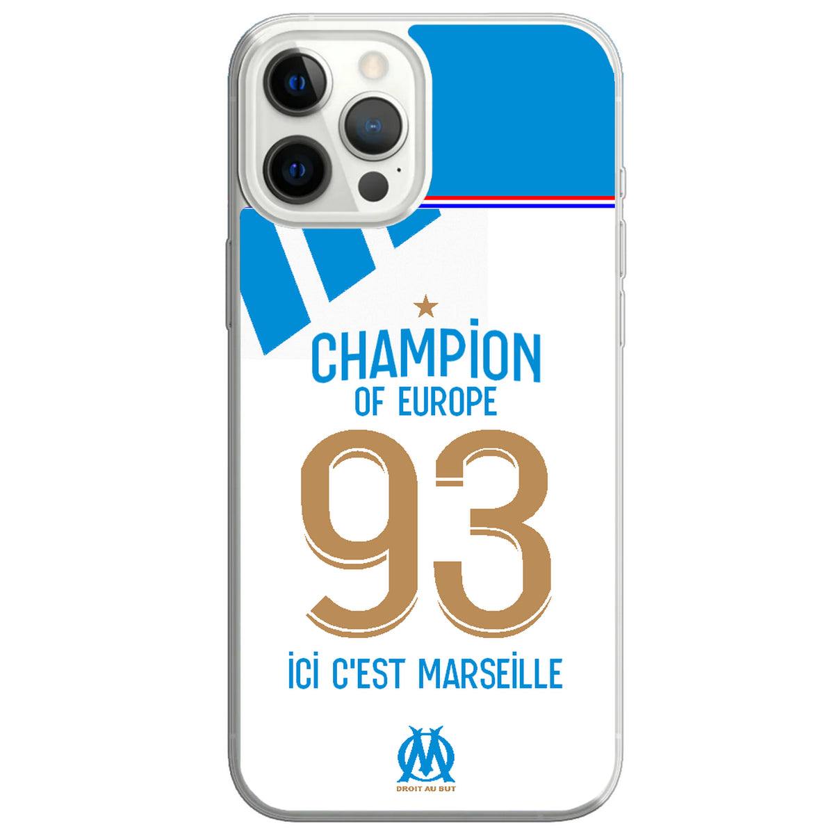 Coque de foot Marseille coupe d'europe 1993