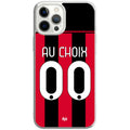 Coque téléphone maillot AC Milan domicile  2026 2027 personnalisable prénom et numéro au choix