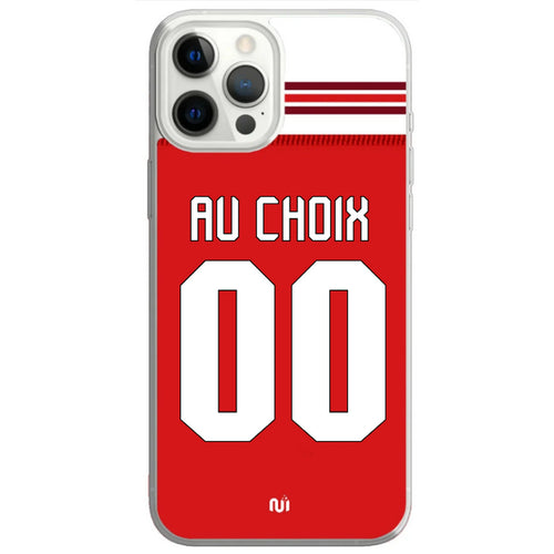 Coque téléphone maillot Arsenal domicile  2026 2027 personnalisable prénom et numéro au choix