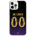 Coque téléphone maillot Barcelone exterieur  2026 2027 personnalisable prénom et numéro au choix
