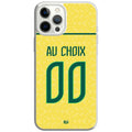 Coque téléphone maillot Brésil domicile  CDM 2026 personnalisable prénom et numéro au choix