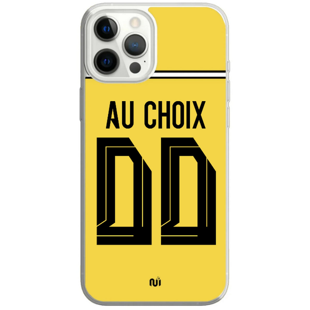 Coque téléphone maillot Dortmund domicile  2026 2027 personnalisable prénom et numéro au choix