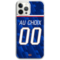 Coque téléphone maillot France domicile  CDM 2026 personnalisable prénom et numéro au choix