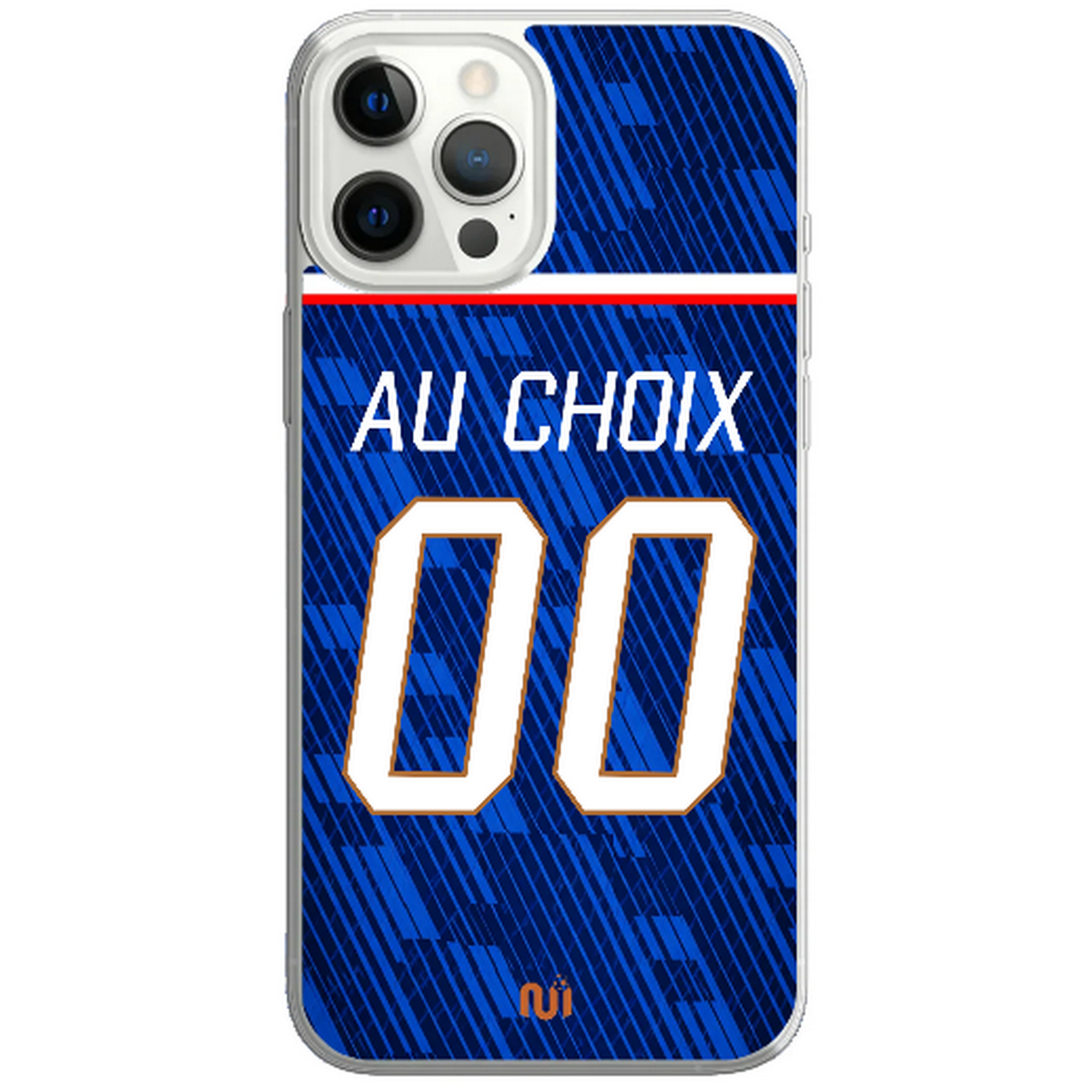Coque téléphone maillot France domicile  CDM 2026 personnalisable prénom et numéro au choix