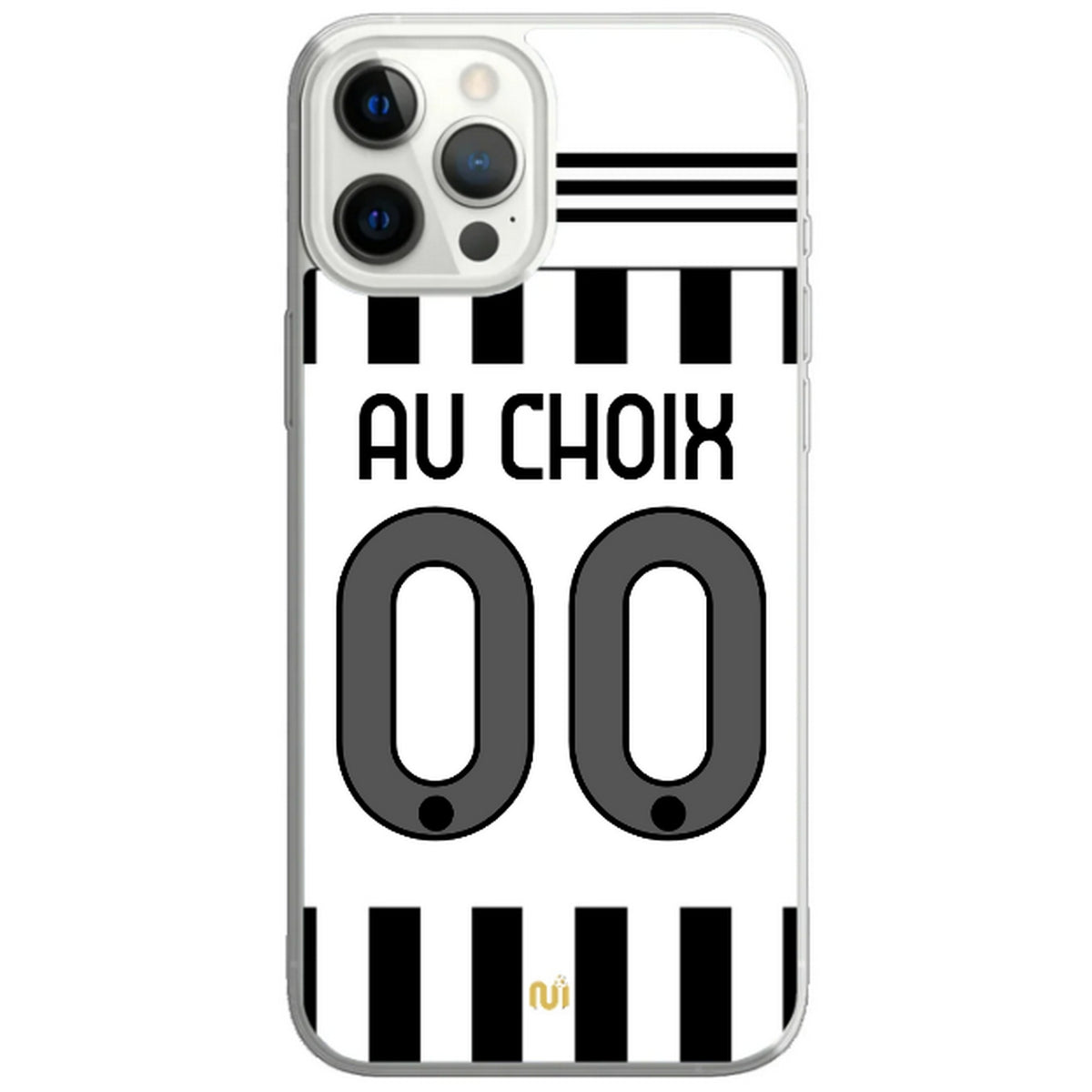 Coque téléphone maillot Juventus domicile  2026 2027 personnalisable prénom et numéro au choix