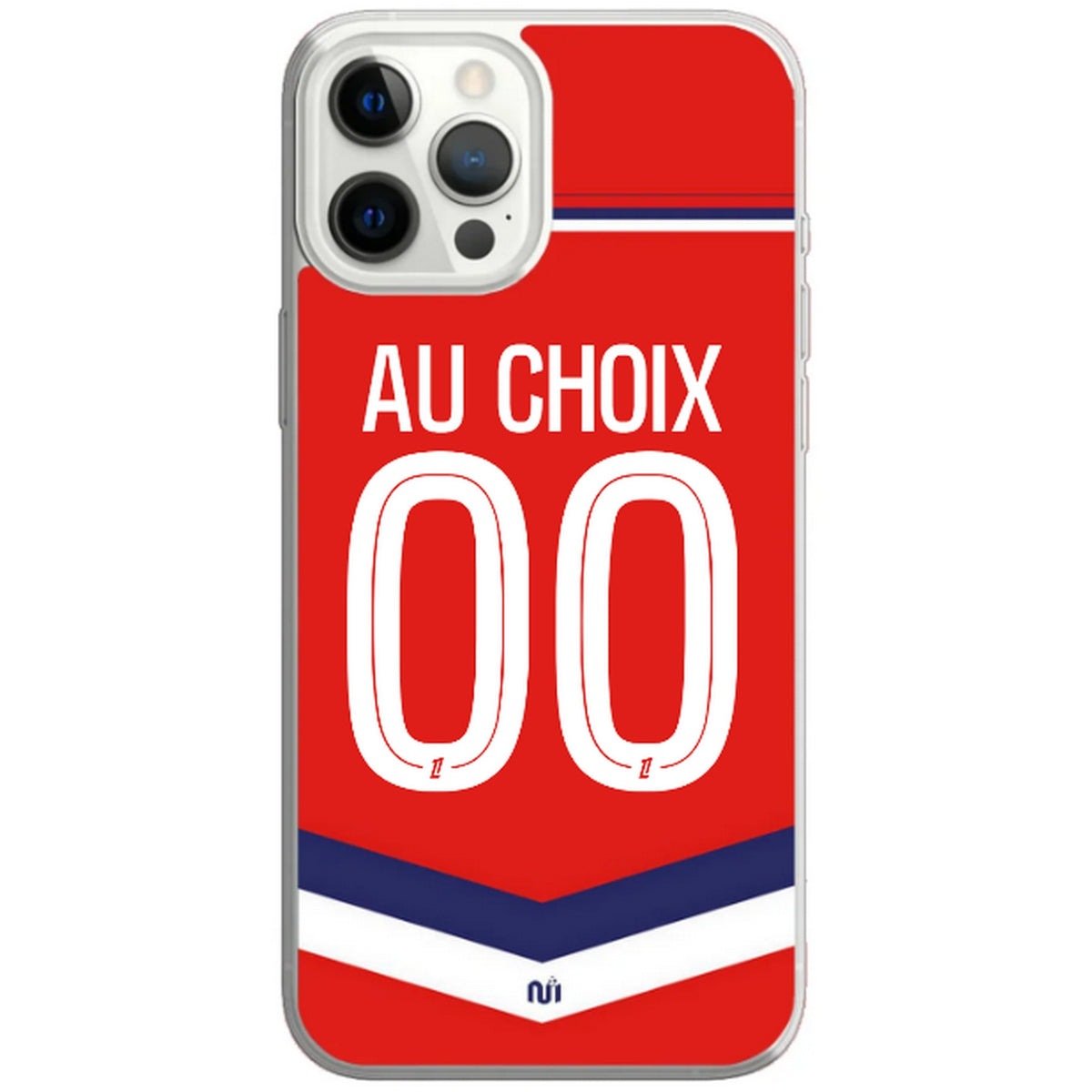 Coque téléphone maillot Lille domicile  2026 2027 personnalisable prénom et numéro au choix