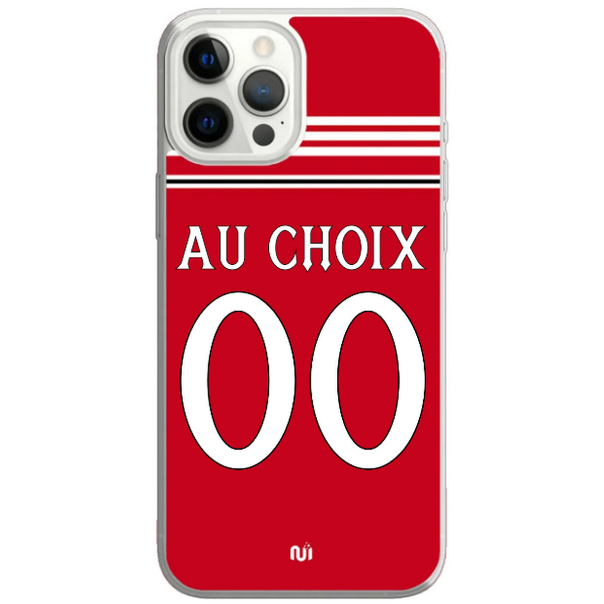 Coque téléphone maillot Manchester United domicile  2026 2027 personnalisable prénom et numéro au choix