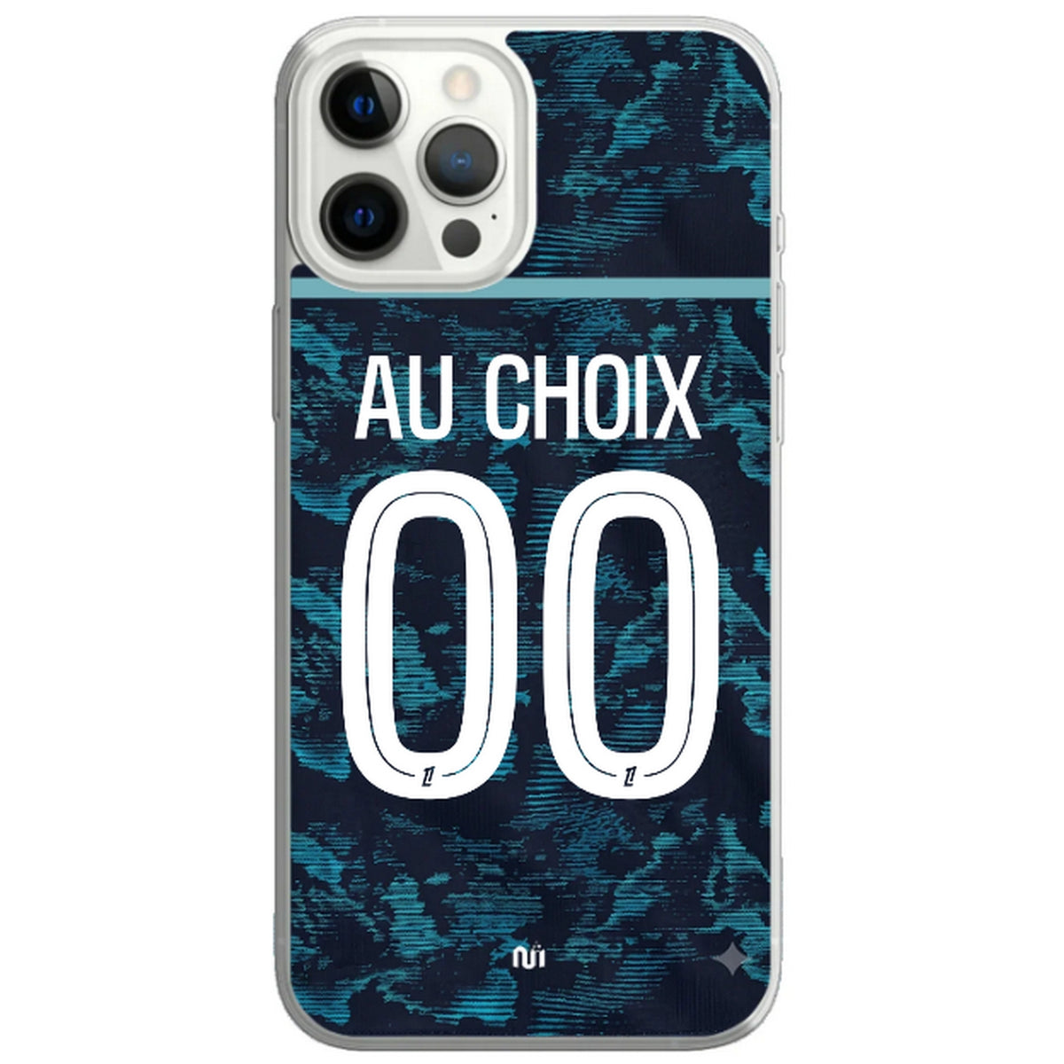 Coque téléphone maillot Marseille exterieur  2026 2027 personnalisable prénom et numéro au choix