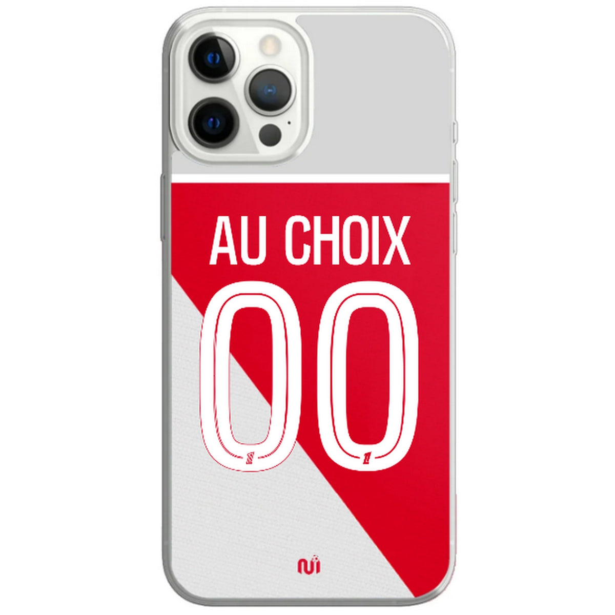 Coque téléphone maillot Monaco domicile  2026 2027 personnalisable prénom et numéro au choix