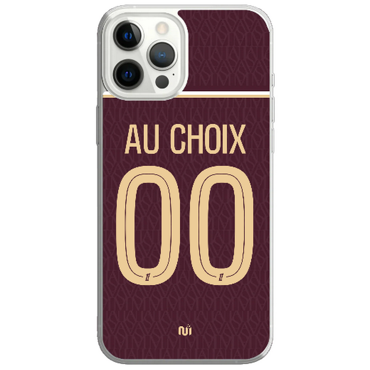 Coque téléphone maillot Monaco exterieur  2026 2027 personnalisable prénom et numéro au choix