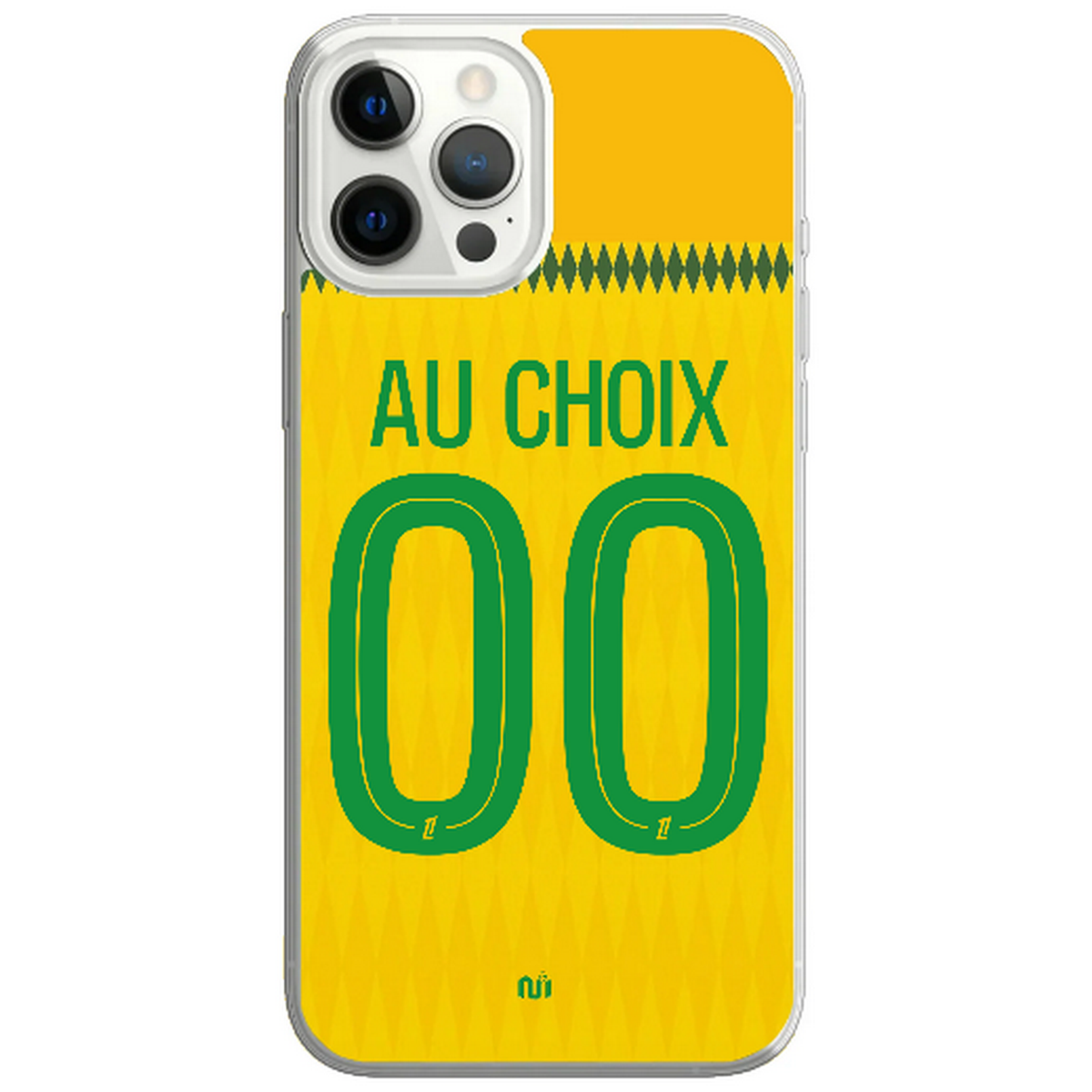 Coque téléphone maillot Nantes domicile  2026 2027 personnalisable prénom et numéro au choix
