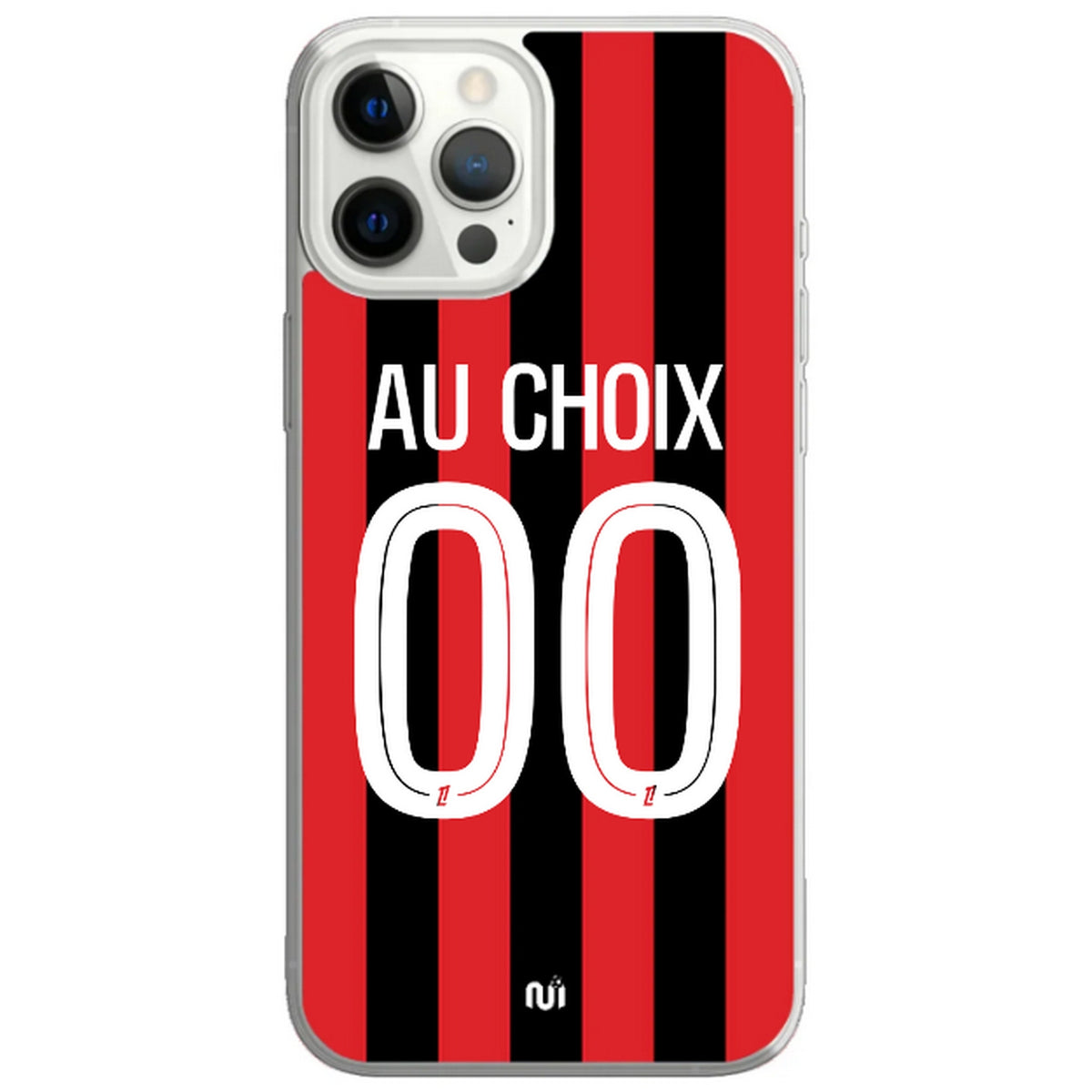 Coque téléphone maillot Nice domicile  2026 2027 personnalisable prénom et numéro au choix