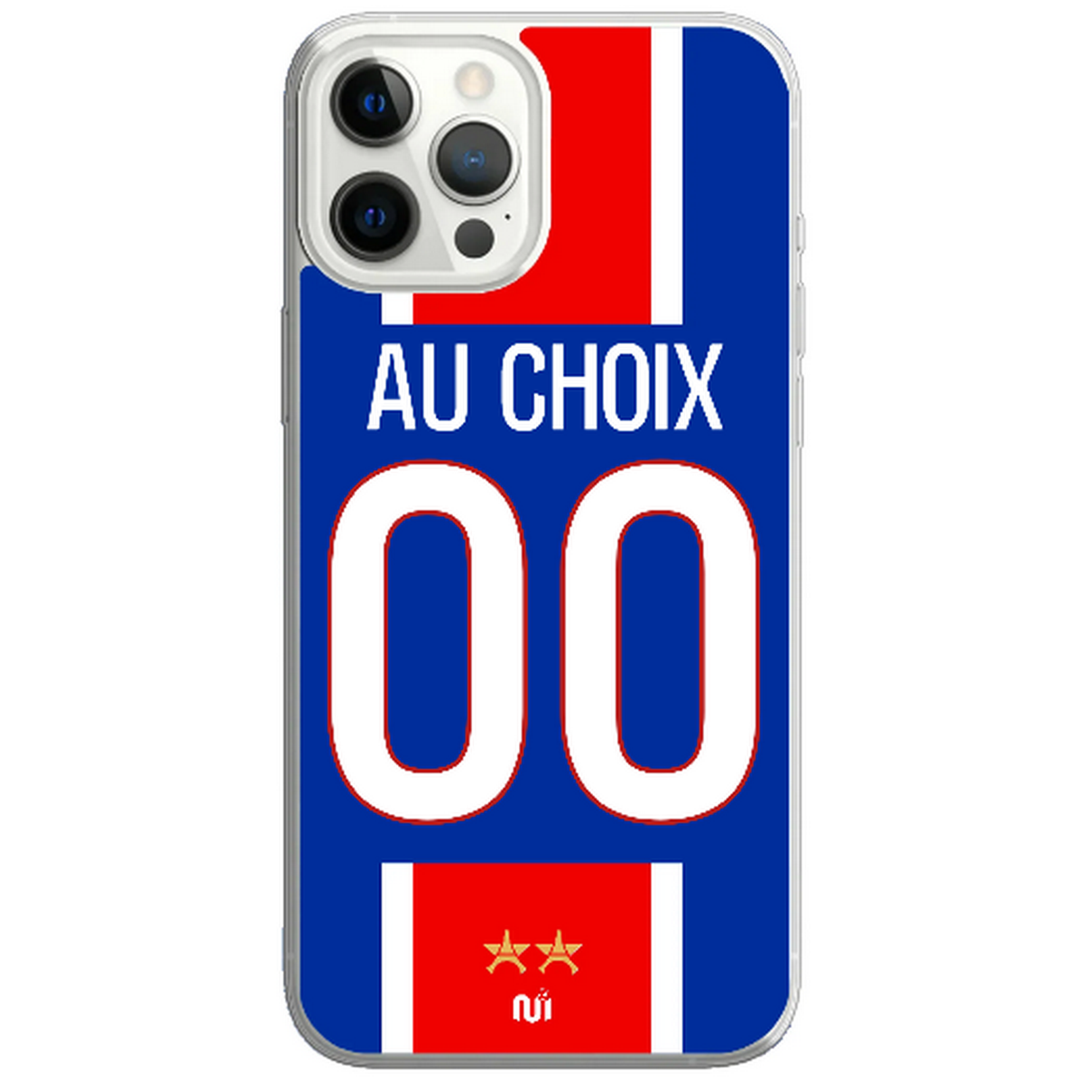 Coque téléphone maillot Paris domicile 2026 2027 personnalisable prénom et numéro au choix