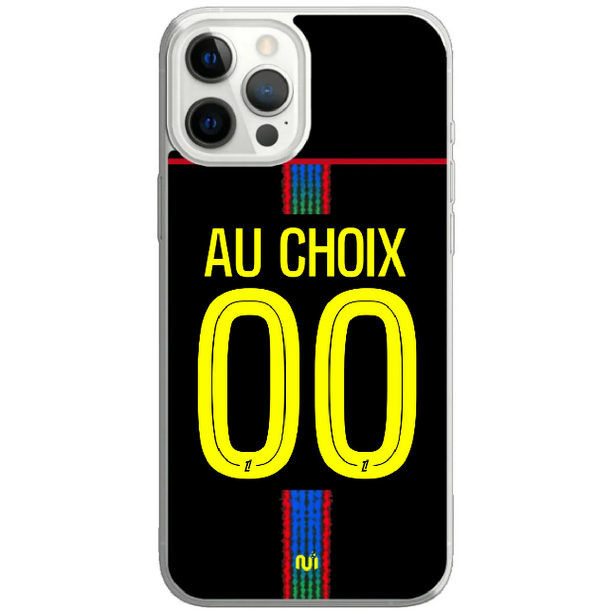 Coque téléphone maillot Paris Third 2026 2027 personnalisable prénom et numéro au choix
