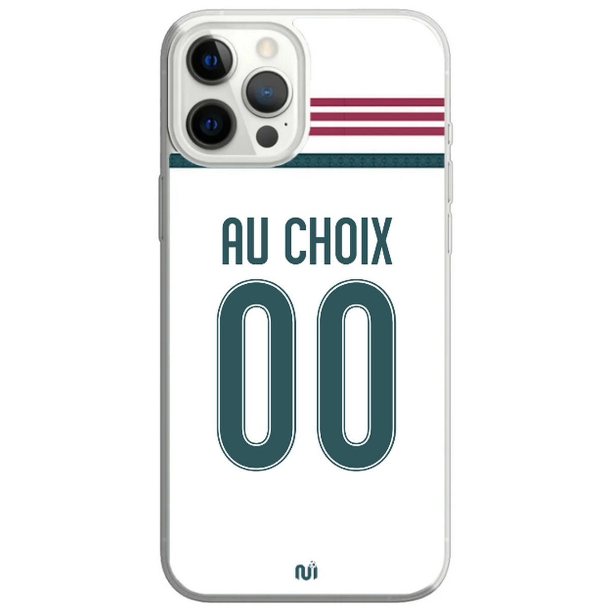 Coque téléphone maillot Real Madrid domicile  2026 2027 personnalisable prénom et numéro au choix