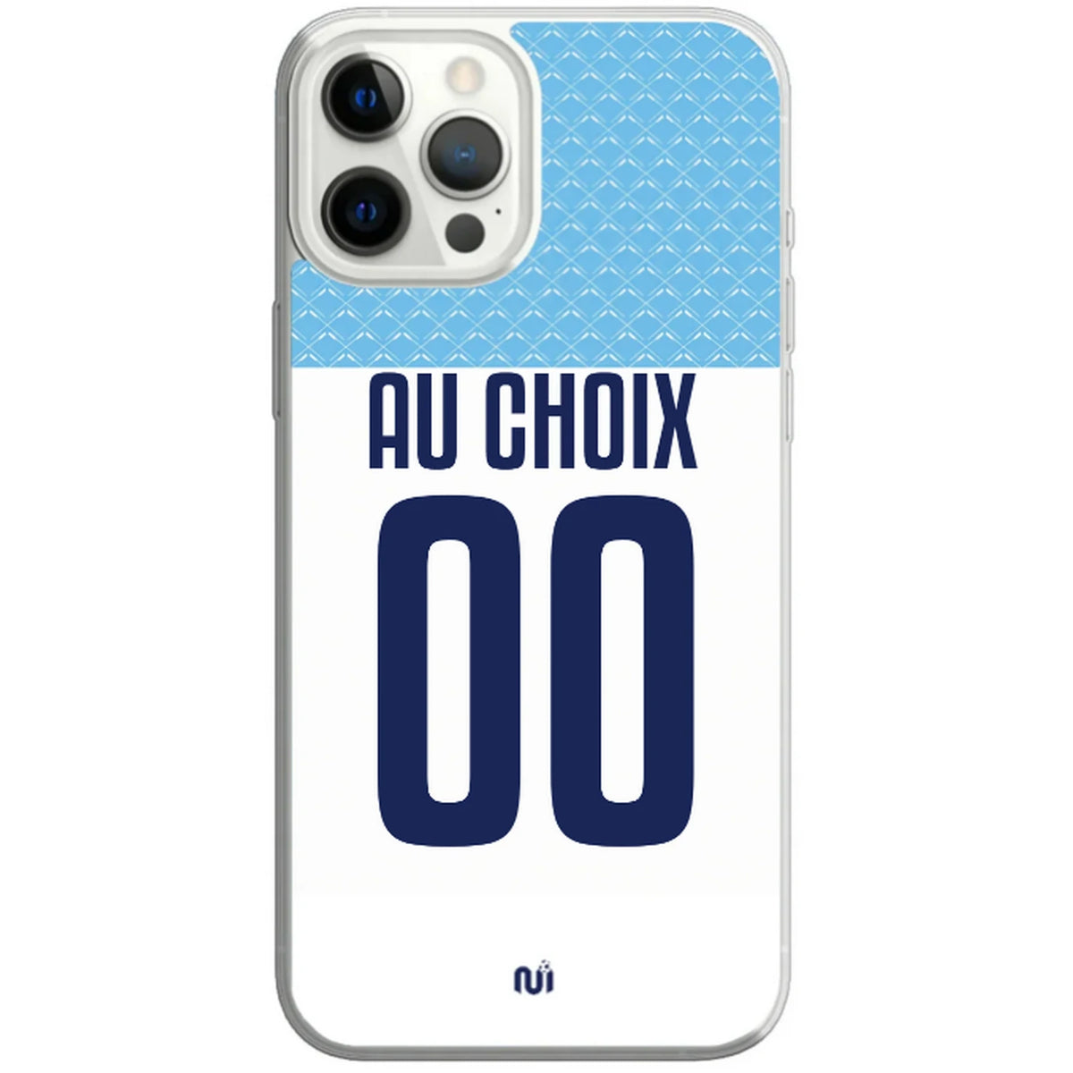 Coque téléphone maillot rugby Aviron Bayonnais domicile  2026 2027 personnalisable prénom et numéro au choix
