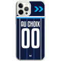 Coque téléphone maillot rugby Montpellier Herault domicile  2026 2027 personnalisable prénom et numéro au choix