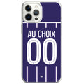 Coque téléphone maillot Toulouse domicile  2026 2027 personnalisable prénom et numéro au choix