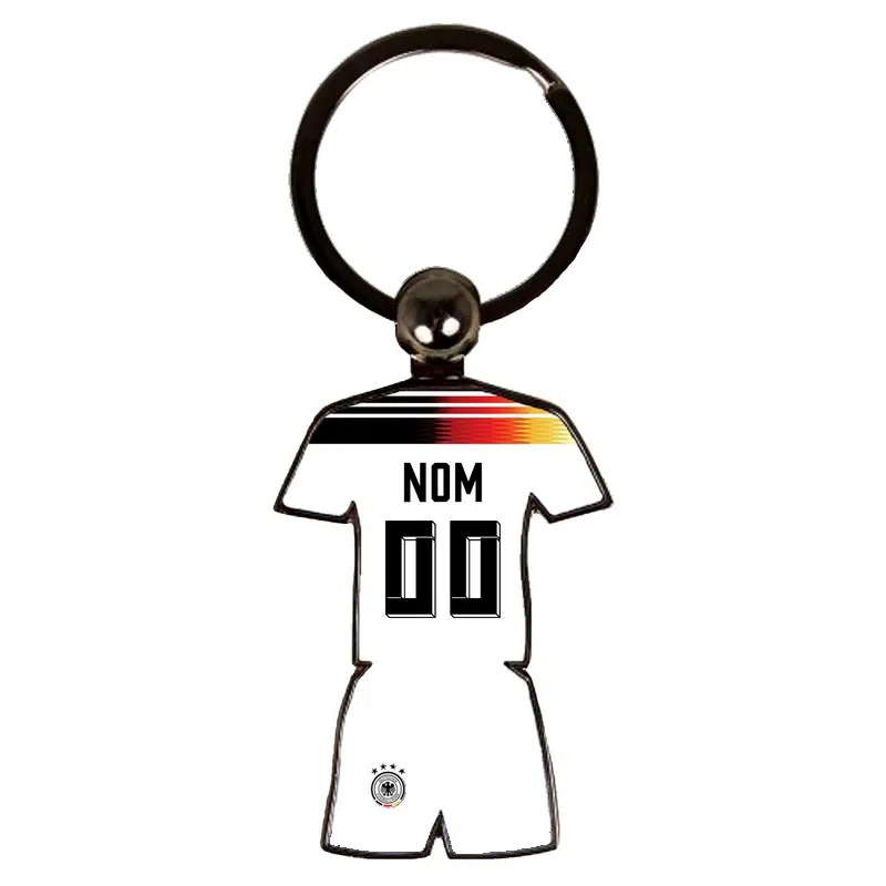 Porte clés football maillot Allemagne domicile euro 2024 personnalisable