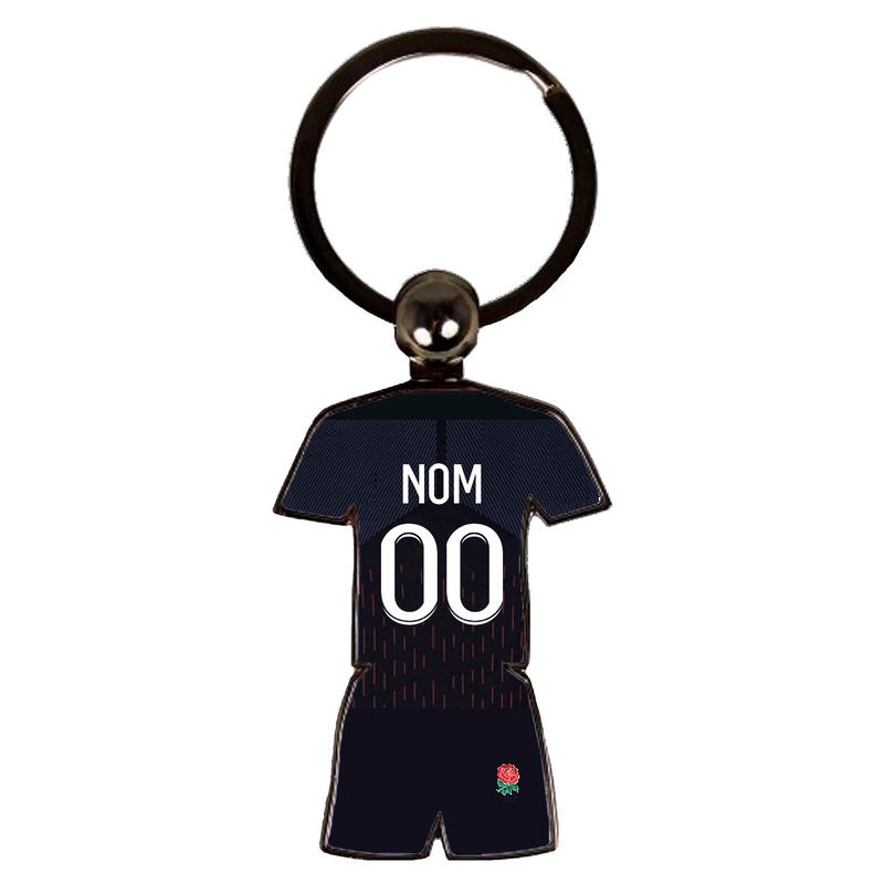Porte clés rugby maillot Angleterre domicile coupe du monde 2023 personnalisable