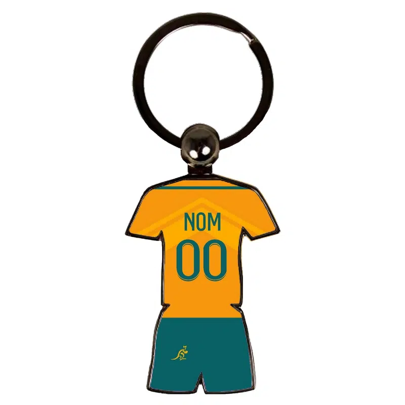Porte clés rugby maillot Australie domicile coupe du monde 2023 personnalisable
