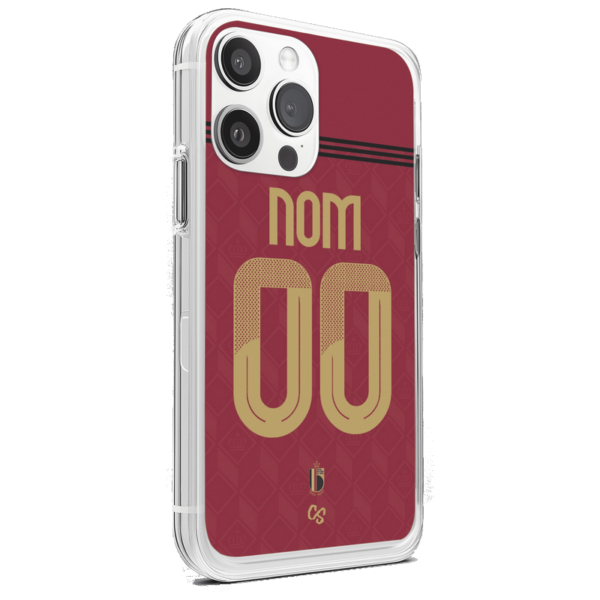 Coque de foot Belgique domicile 2024 personnalisable