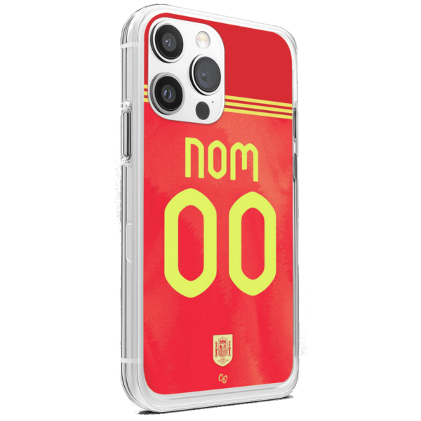Coque de foot Espagne domicile euro 2024 personnalisable