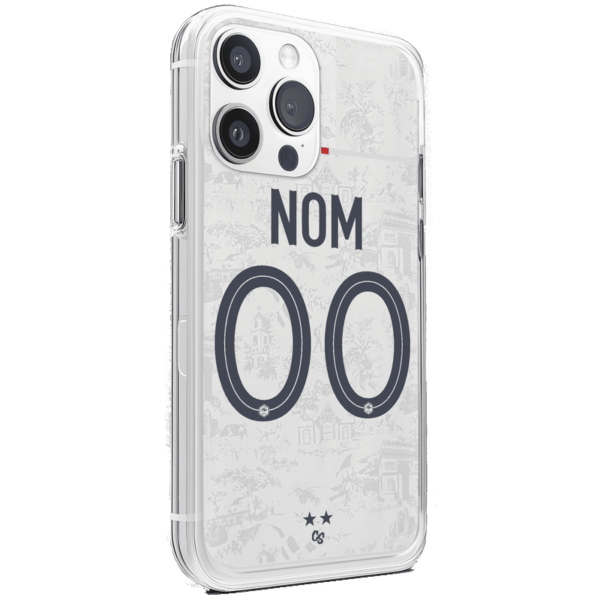 Coque de foot France maillot extérieur 2022 personnalisable