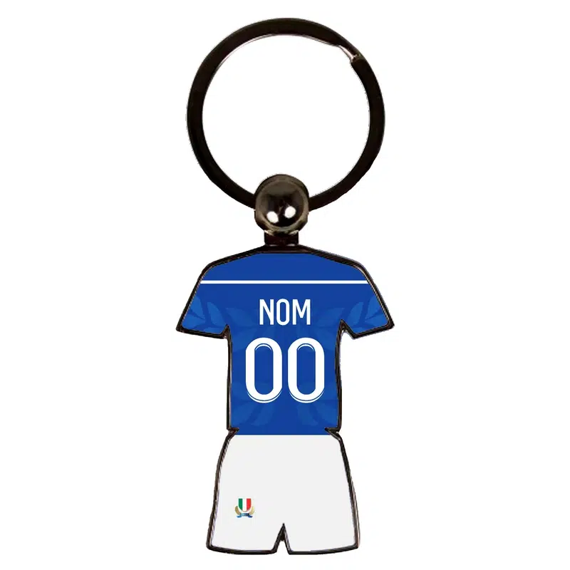 porte-clés spécial maillot de Rugby modèle domicile coupe du monde 2023