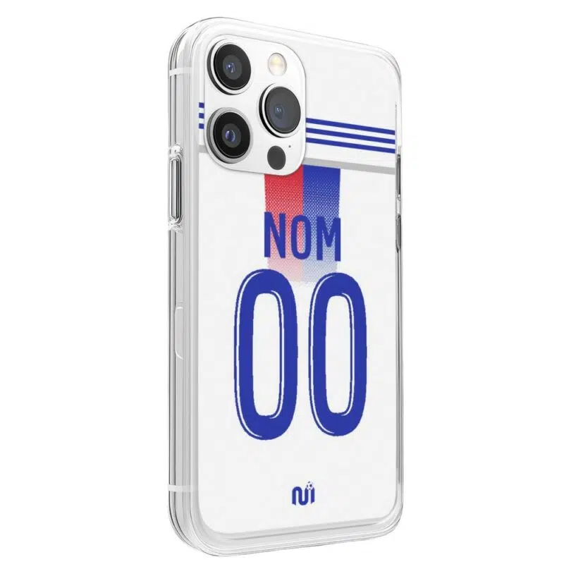 Coque Téléphone Personnalisable Maillot Lyon domicile 2024-2025 | Ma Coque Sport