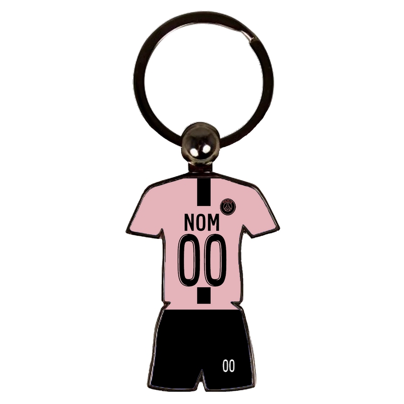 Porte-clés maillot personnalisé Paris Porte-clés maillot personnalisé Paris domicile 2024-2025 avec nom et numéro2024-2025 avec nom et numéro