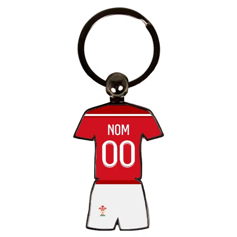 porte-clés spécial maillot de Rugby modèle domicile coupe du monde 2023.