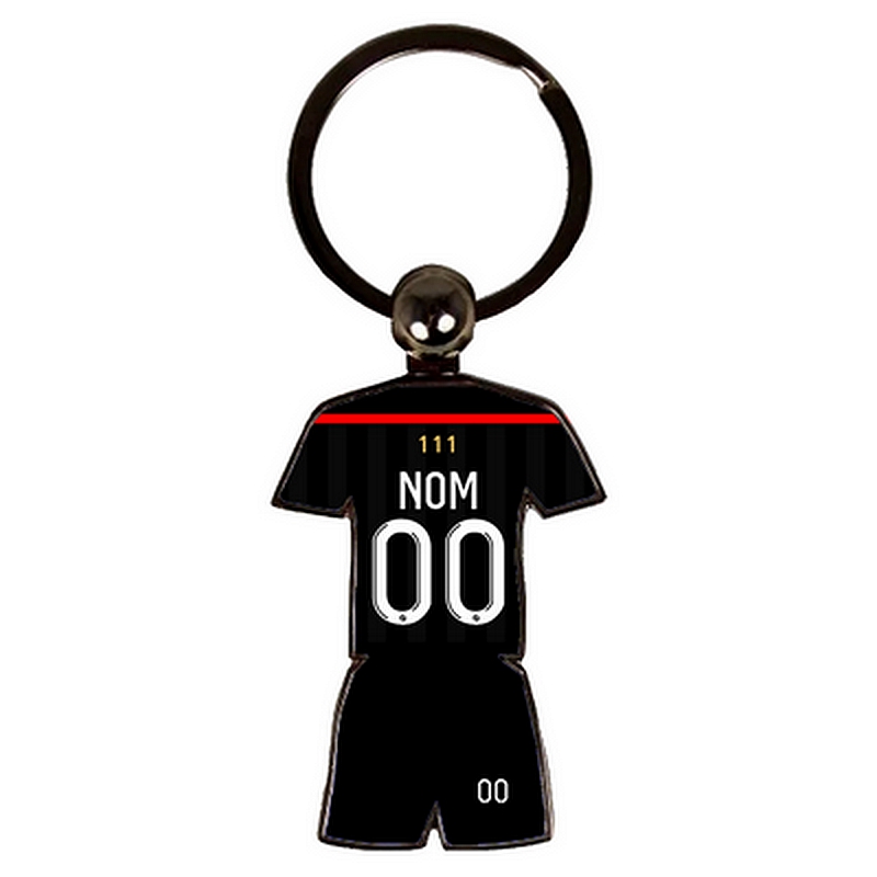 Porte-clés maillot rugby Toulouse domicile 2023-2024, accessoire personnalisable aux couleurs du Stade Toulousain