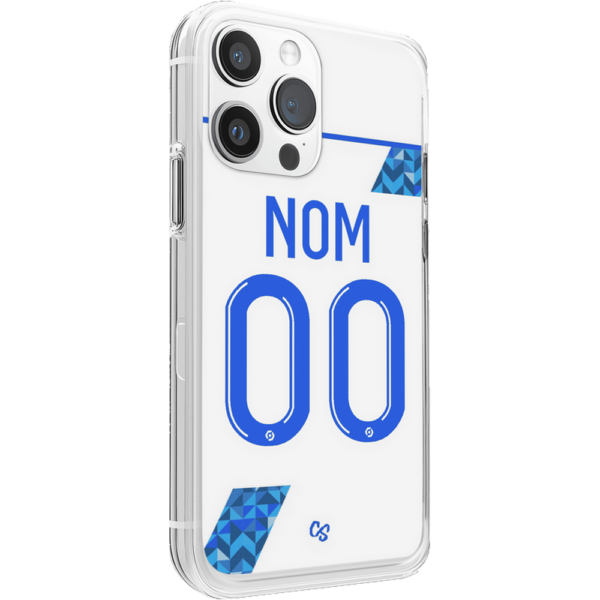 Coque de foot Auxerre maillot domicile 24 25 personnalisable