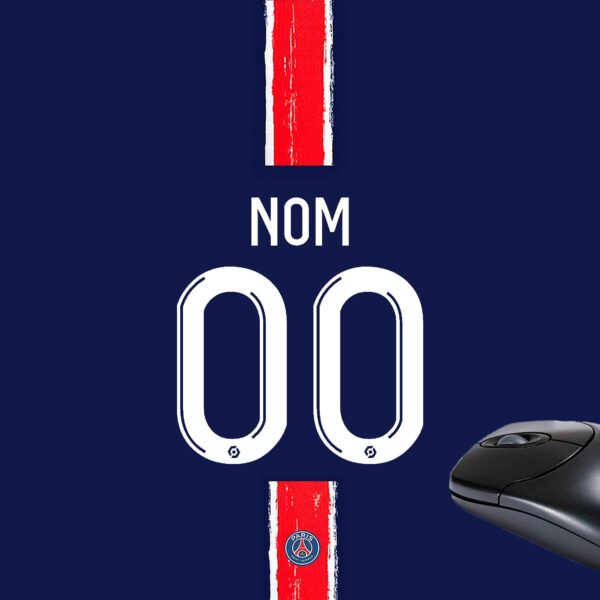 Tapis de souris personnalisé Paris domicile 2025