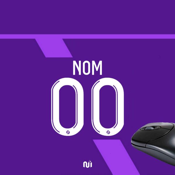 Tapis de souris personnalisé Toulouse domicile 2025