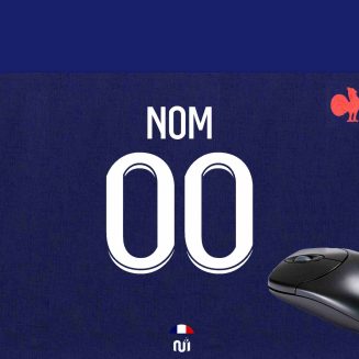 Tapis de souris rugby personnalisé France domicile 2023