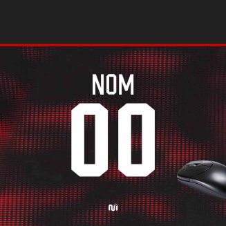 Tapis de souris maillot de rugby Toulouse domicile 2024 2025 personnalisable