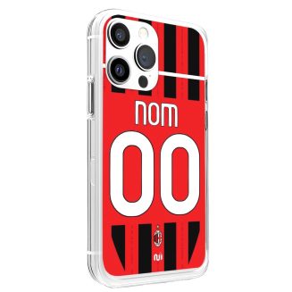 Coque Téléphone AC Milan Domicile 2024-2025 – Personnalisable avec Nom, Numéro et Logo