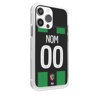 Coque de téléphone RC Lens extérieur 2025-2026 personnalisée avec nom et numéro en silicone
