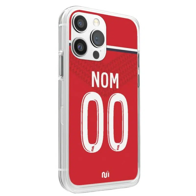 Coque de foot Lille domicile 2024-2025 personnalisable – Supportez le LOSC avec style