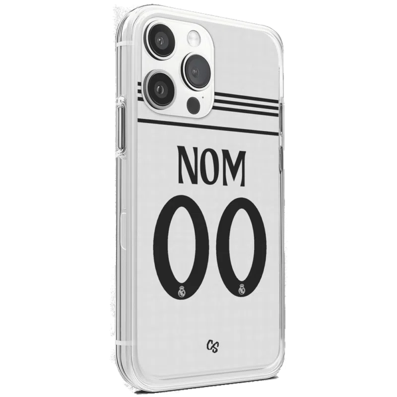 Coque de foot du Réal Madrid domicile 2024 2025personnalisable