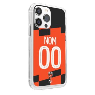 Coque de téléphone FC Lorient domicile 2025-2026 personnalisée avec nom et numéro en silicone