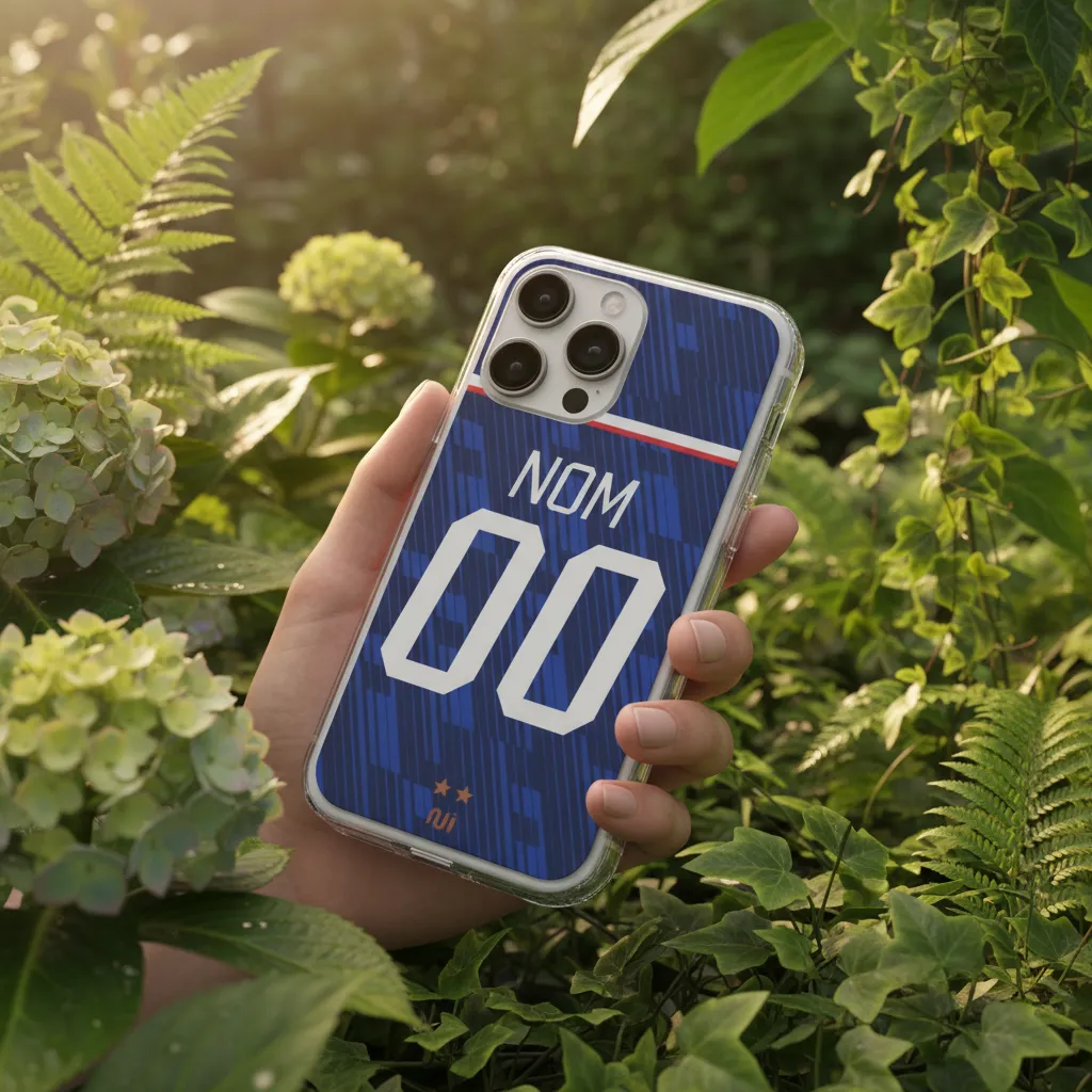 Coque Personnalisable Équipe de France – Coupe du Monde 2026 (Domicile) – Silicone Souple – Image 3