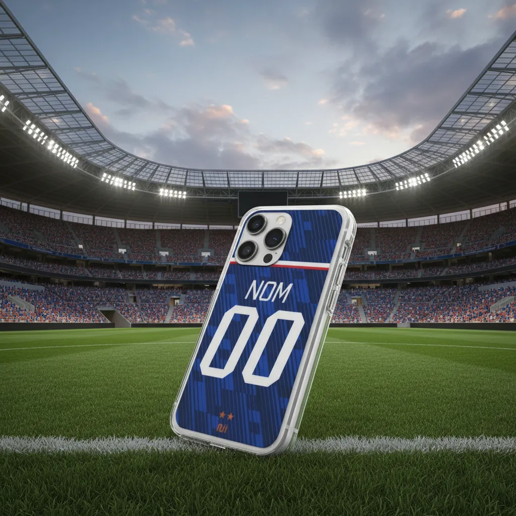 Coque Personnalisable Équipe de France – Coupe du Monde 2026 (Domicile) – Silicone Souple – Image 4