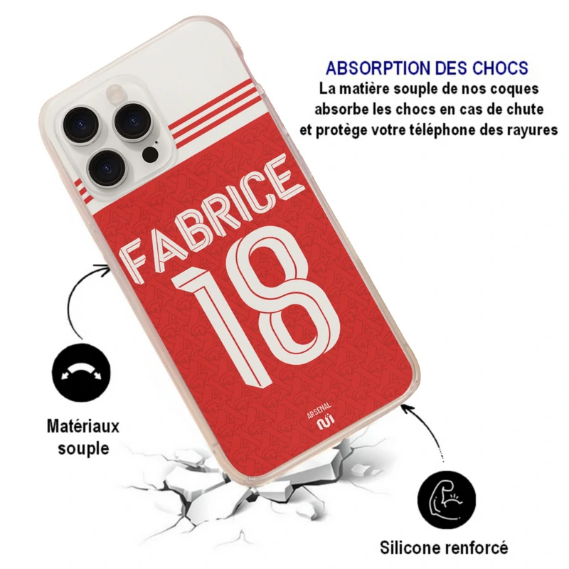 Coque foot Arsenal Absorption des chocs