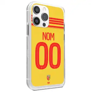 Coque RC Lens domicile 2026-2027 personnalisable nom et numéro