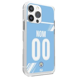 Coque Foot Manchester City Domicile 25-26 Personnalisable (Prénom/Nom) - iPhone & Samsung
